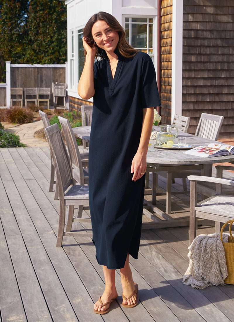 Frank & Eileen Emma Popover Henley Maxi Dress