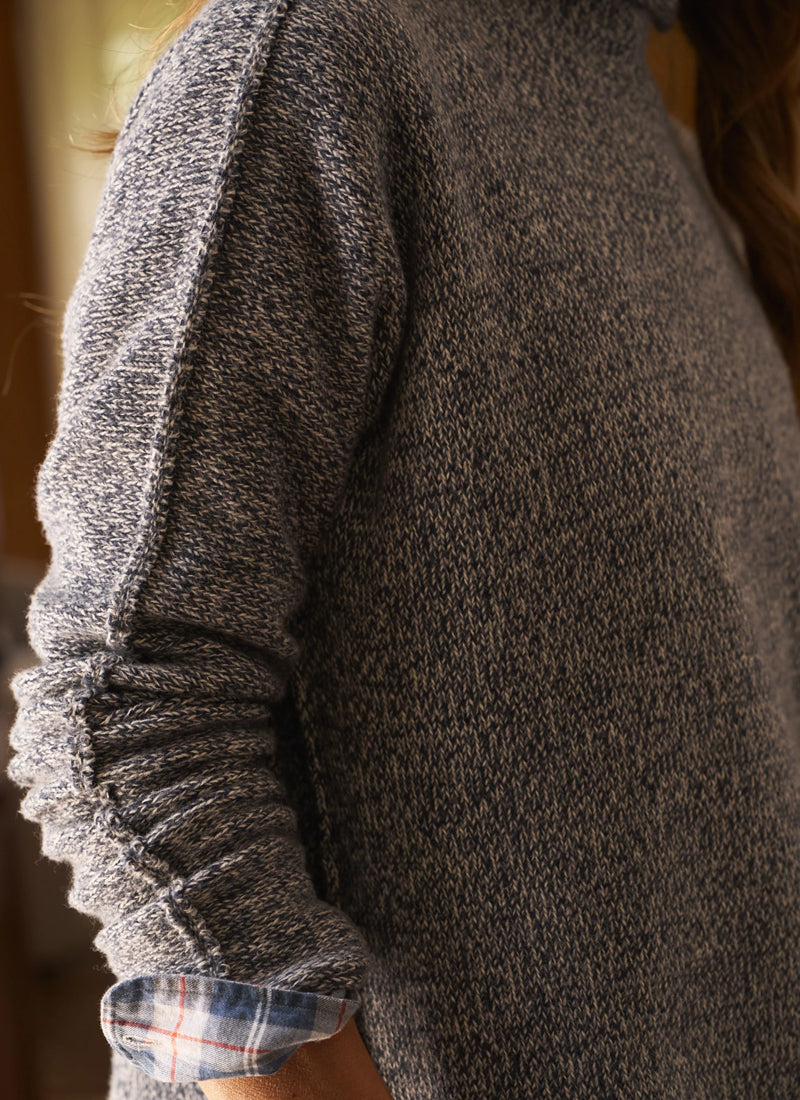Monterey Rolled Funnel Neck Sweater by Frank & Eileen at Andrews