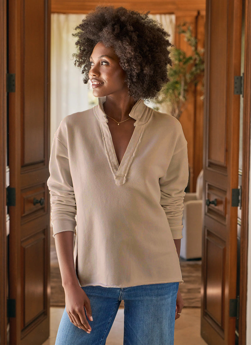 Frank & Eileen Patrick Triple-Fleece Popover Henley