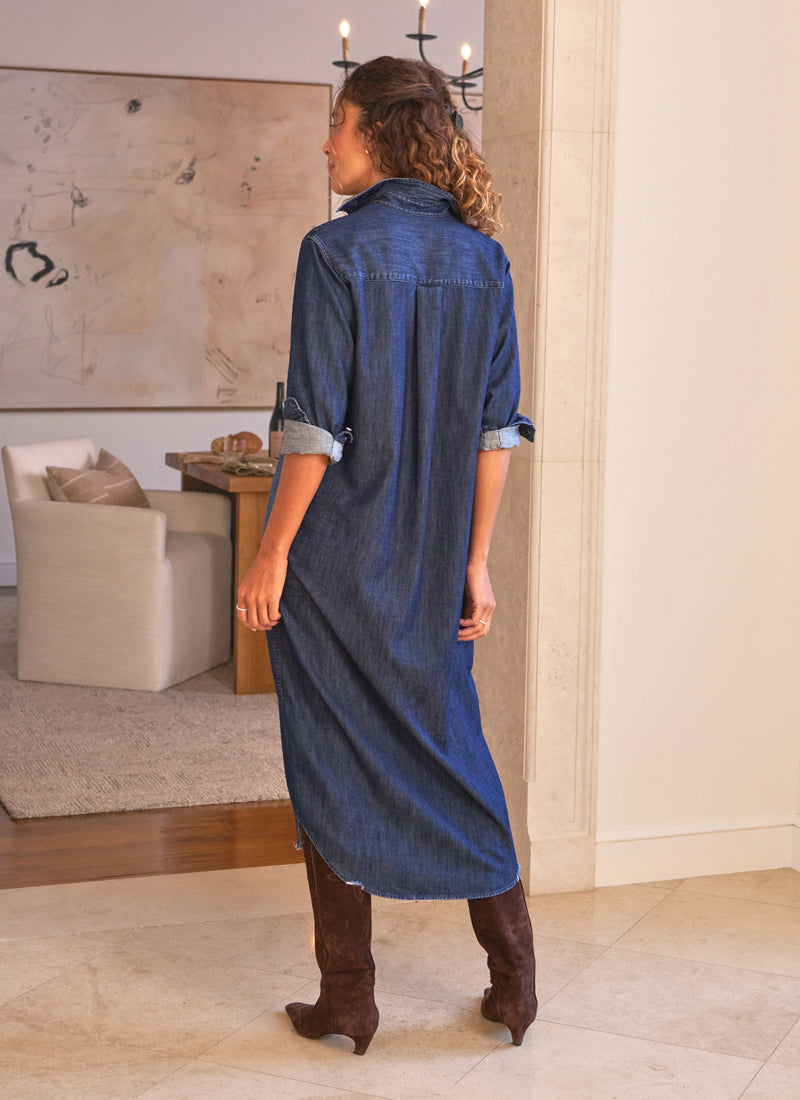 Rory Denim Maxi Dress by Frank & Eileen at Andrews