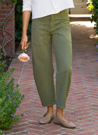 Frank & Eileen Bray Twill Barrel Leg Pants