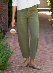 Frank & Eileen Bray Twill Barrel Leg Pants