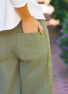 Frank & Eileen Bray Twill Barrel Leg Pants