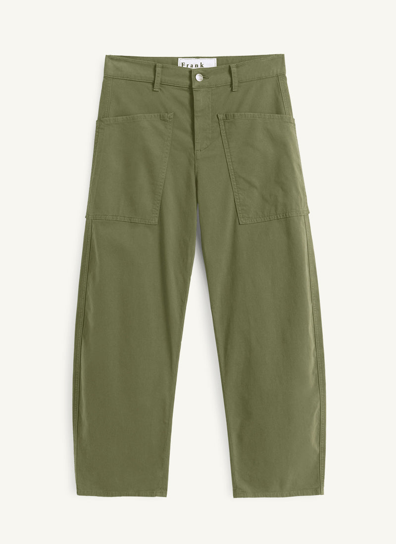 Frank & Eileen Bray Twill Barrel Leg Pants