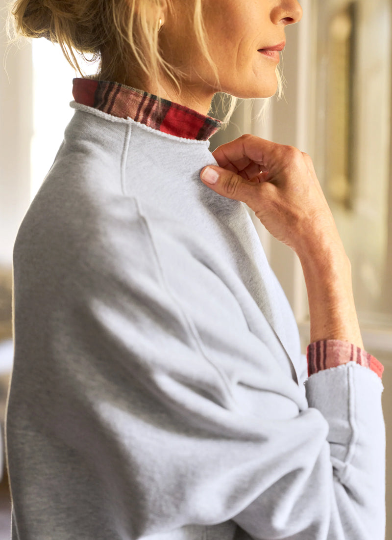 トップス Frank&Eileen Atdrey Effie Triple-Fleece Funnel Neck Capelet by Frank & Eileen