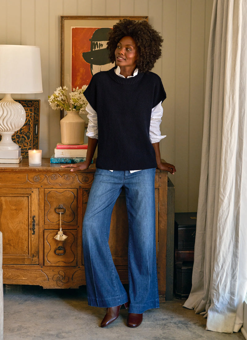 Frank & Eileen West Village Italian Wide Leg Jeans