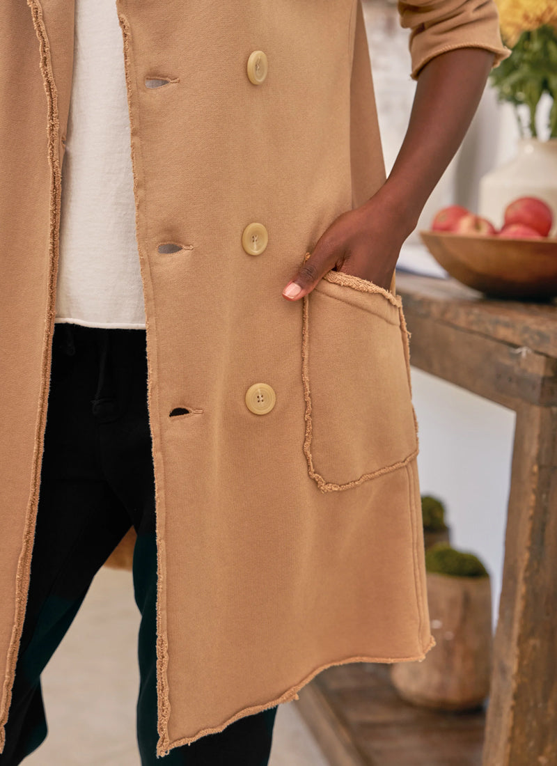  Triple Fleece Sweatshirt Trench Coat by Frank & Eileen at Andrews 