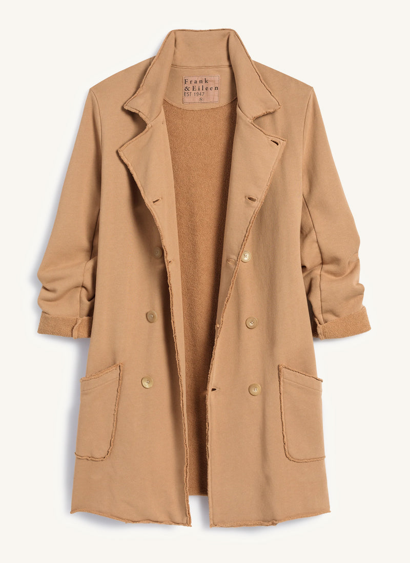  Triple Fleece Sweatshirt Trench Coat by Frank & Eileen at Andrews 