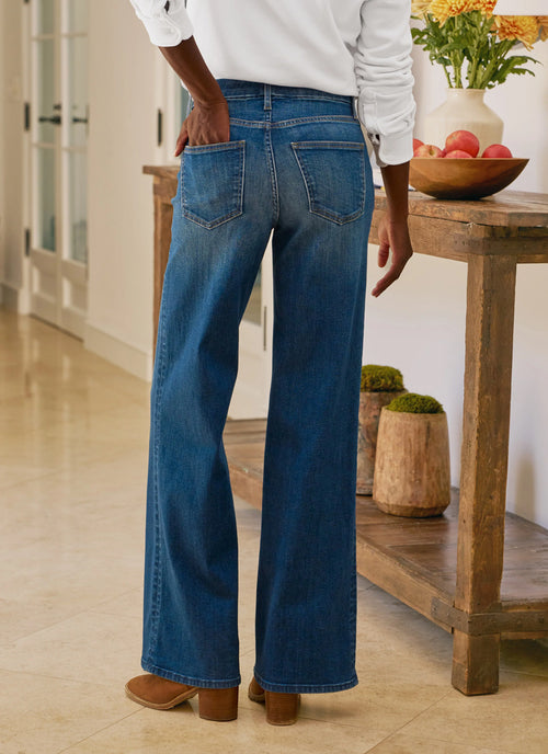 East Galway Wide Leg Jeans by Frank &amp; Eileen at Andrews