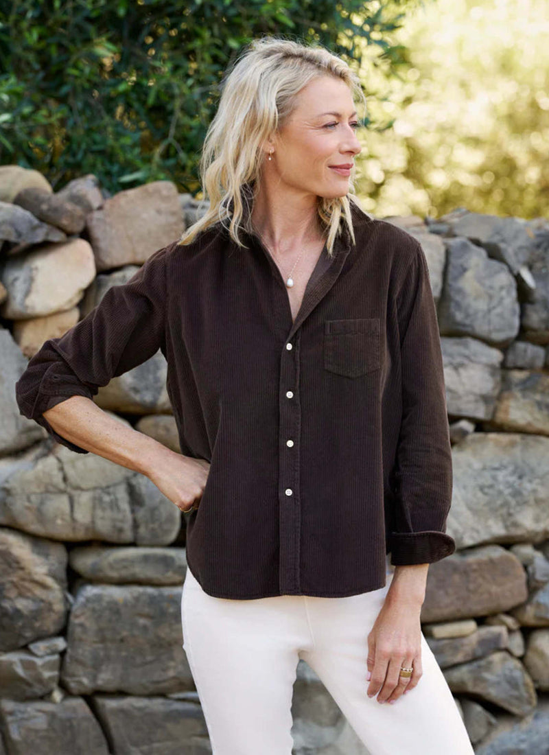 Eileen Corduroy Relaxed Button Up Shirt by Frank & Eileen at Andrews