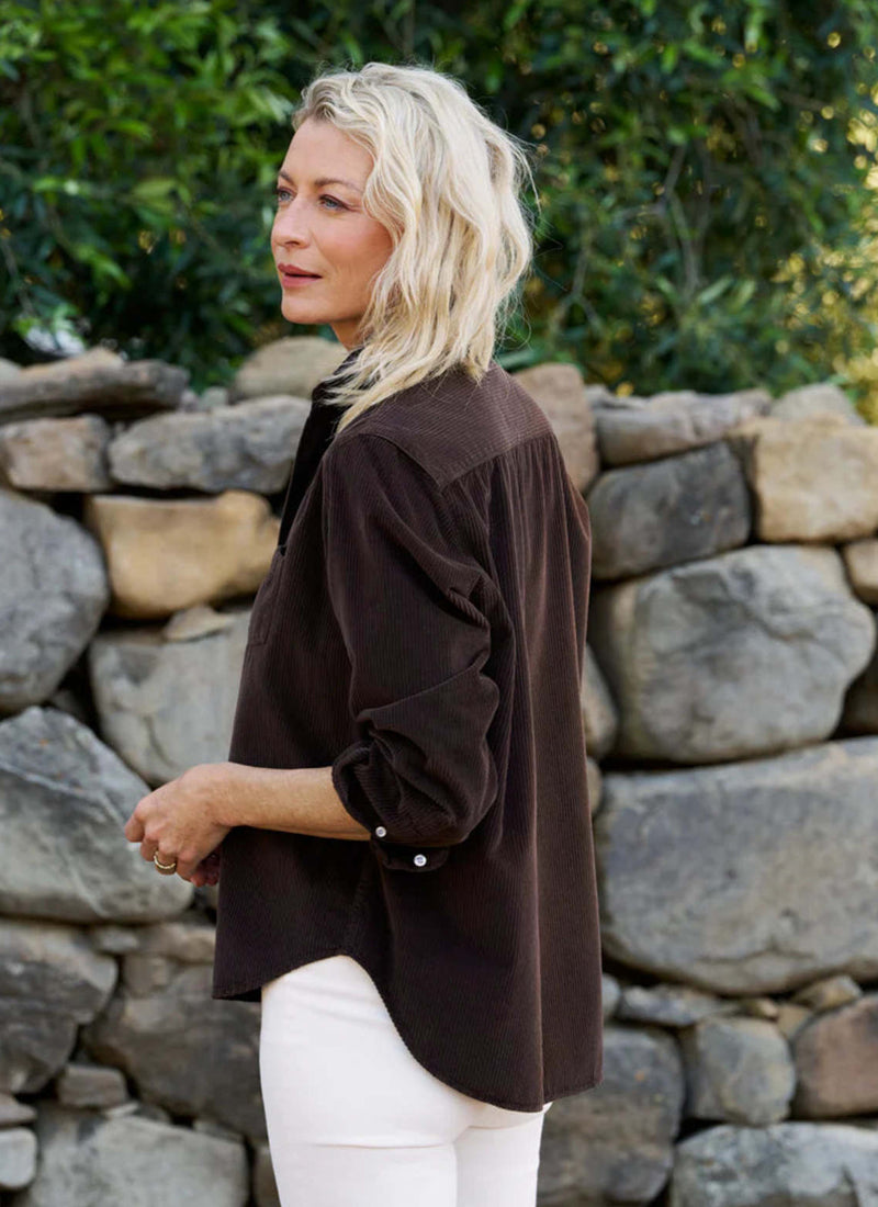 Eileen Corduroy Relaxed Button Up Shirt by Frank & Eileen at Andrews