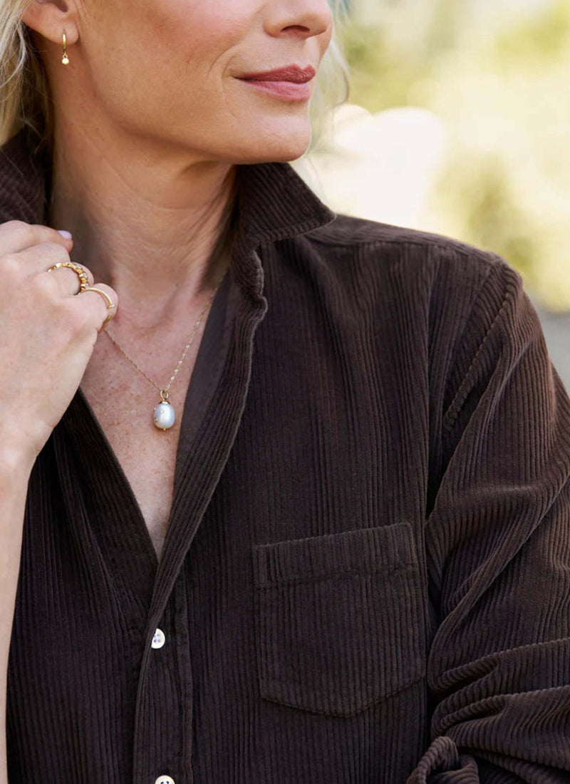 Eileen Corduroy Relaxed Button Up Shirt by Frank & Eileen at Andrews