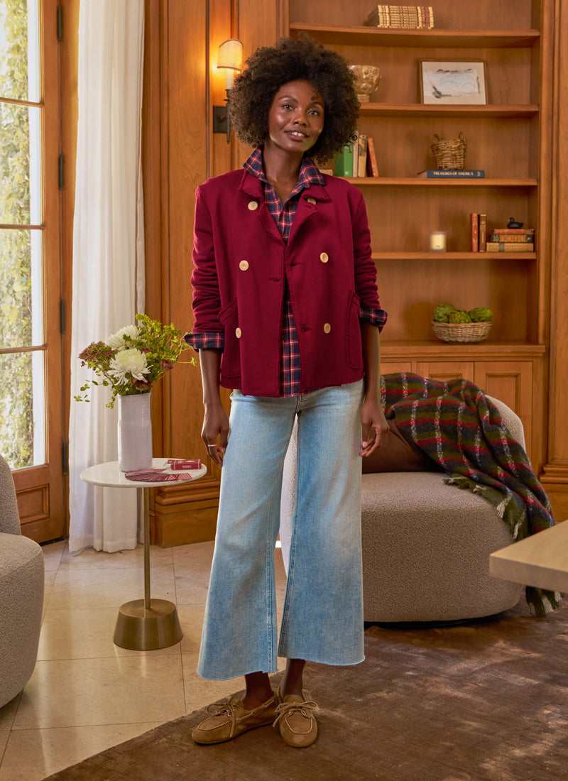  Eileen Plaid Relaxed Button Up by Frank & Eileen balances at Andrews 