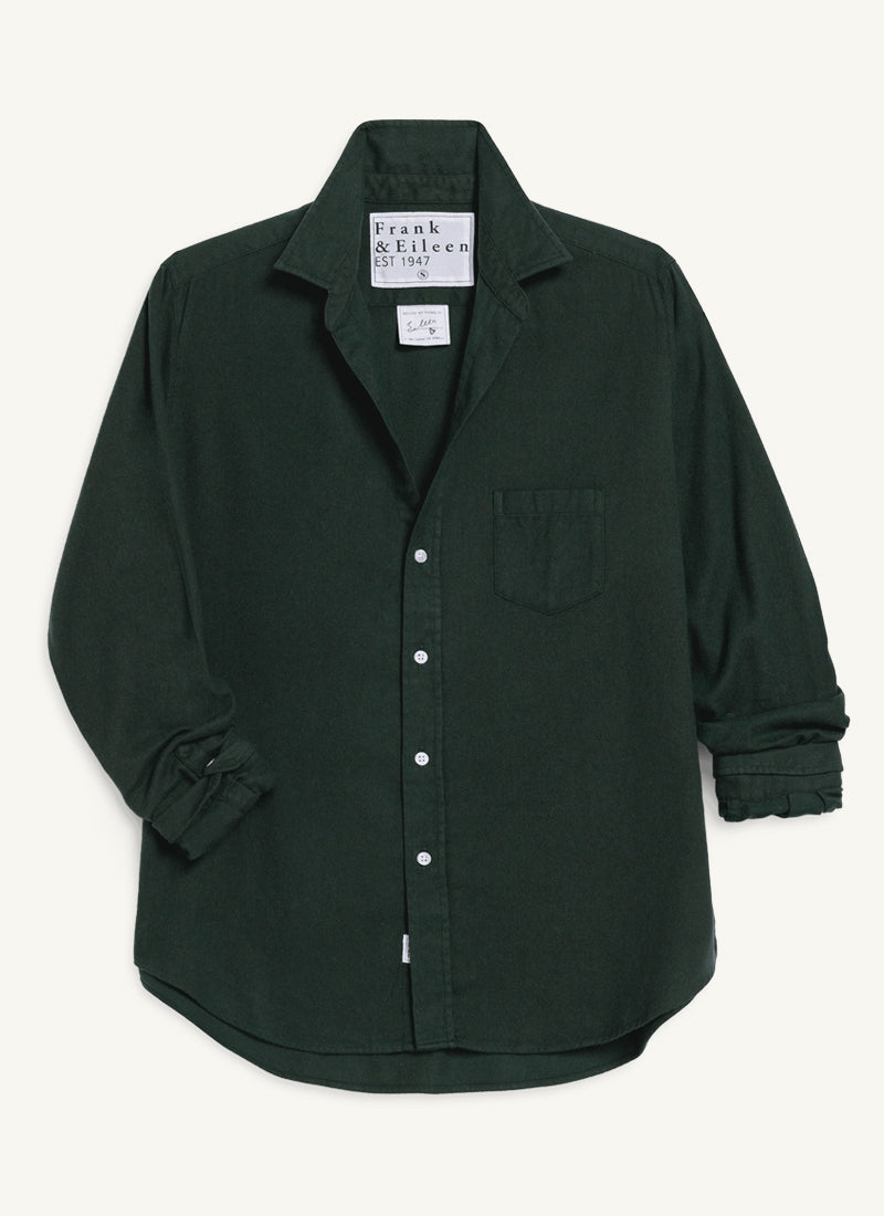 Eileen Relaxed Button Up Shirt Green by Frank & Eileen at Andrews
