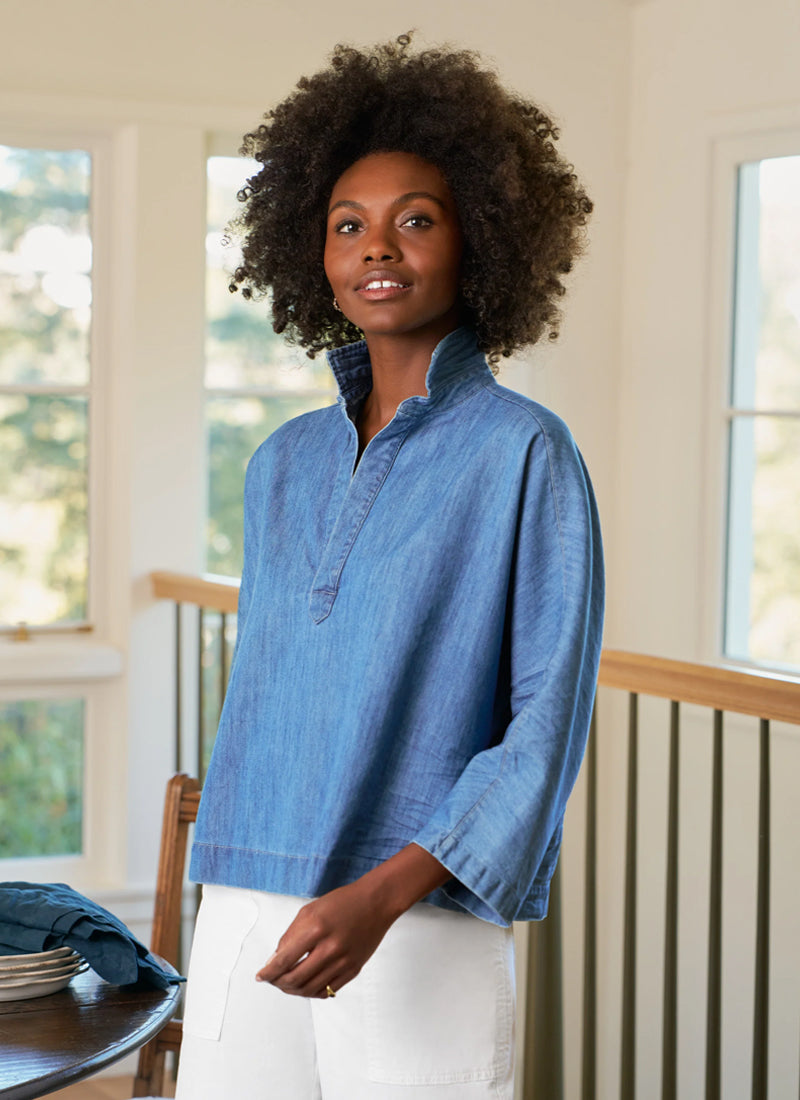 Gabi Popover Shirt by Frank & Eileen at Andrews