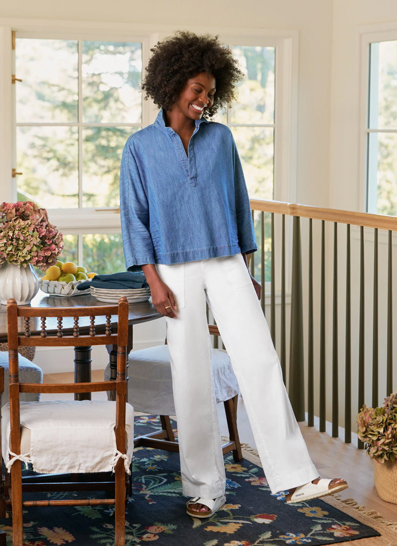 Gabi Popover Shirt by Frank & Eileen at Andrews