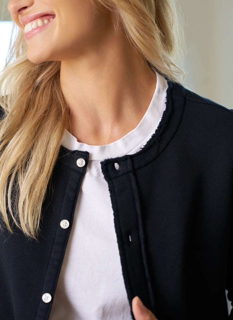 Jackie Triple Fleece Cardigan by Frank & Eileen | Andrews