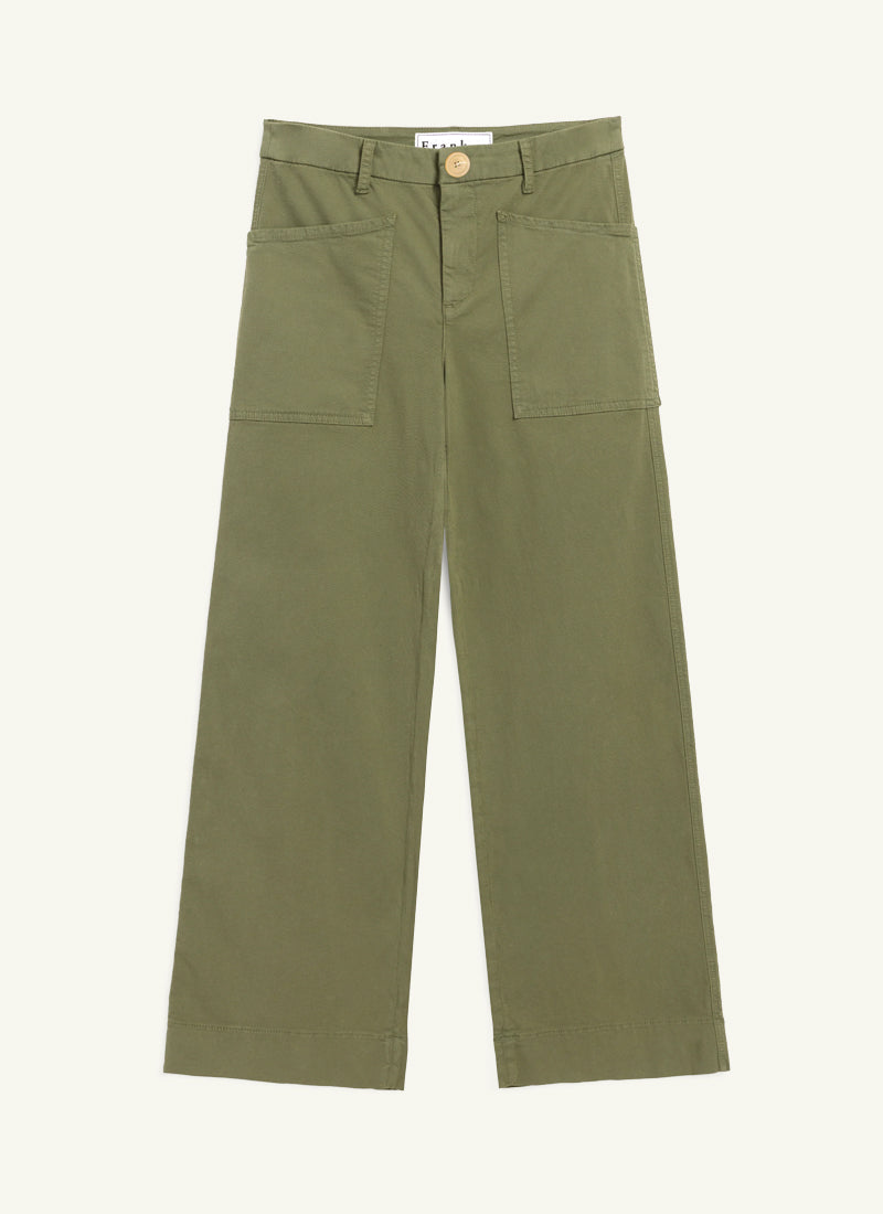 Frank & Eileen Limerick Wide-Leg Utility Pant