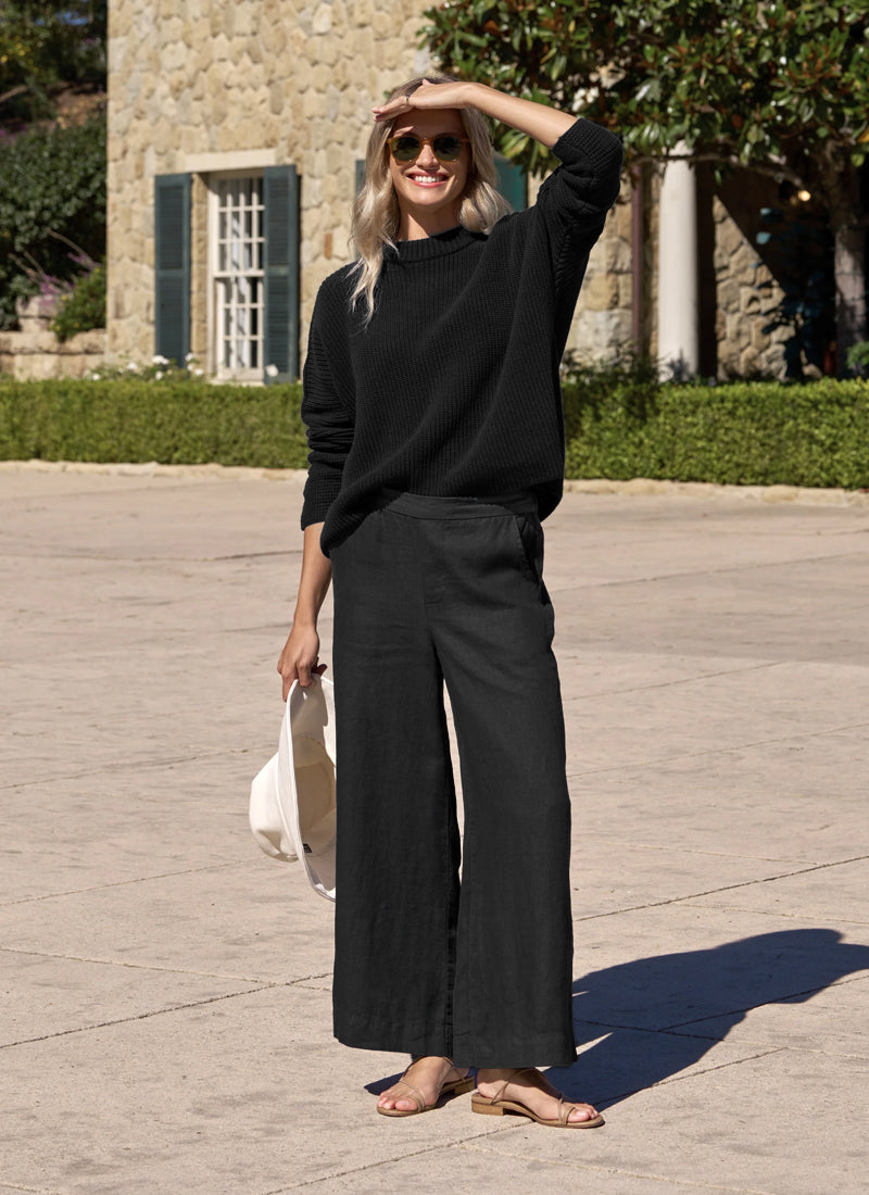 Frank & Eileen Maisie Wide-Leg Pull-On Pant