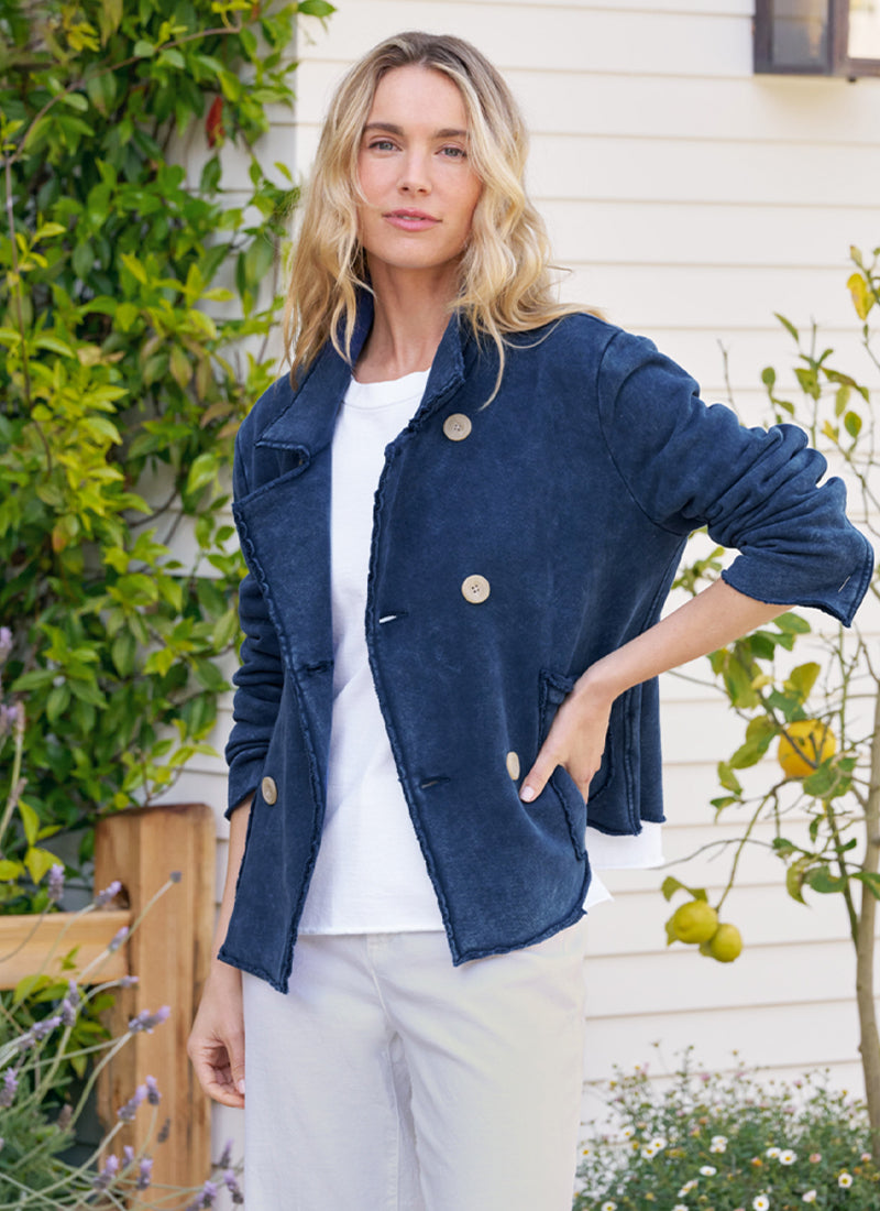 Frank & Eileen Mini Belfast Crop Peacoat