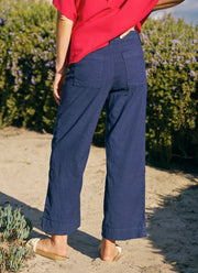Frank & Eileen Wexford Wide-Leg Linen Pant