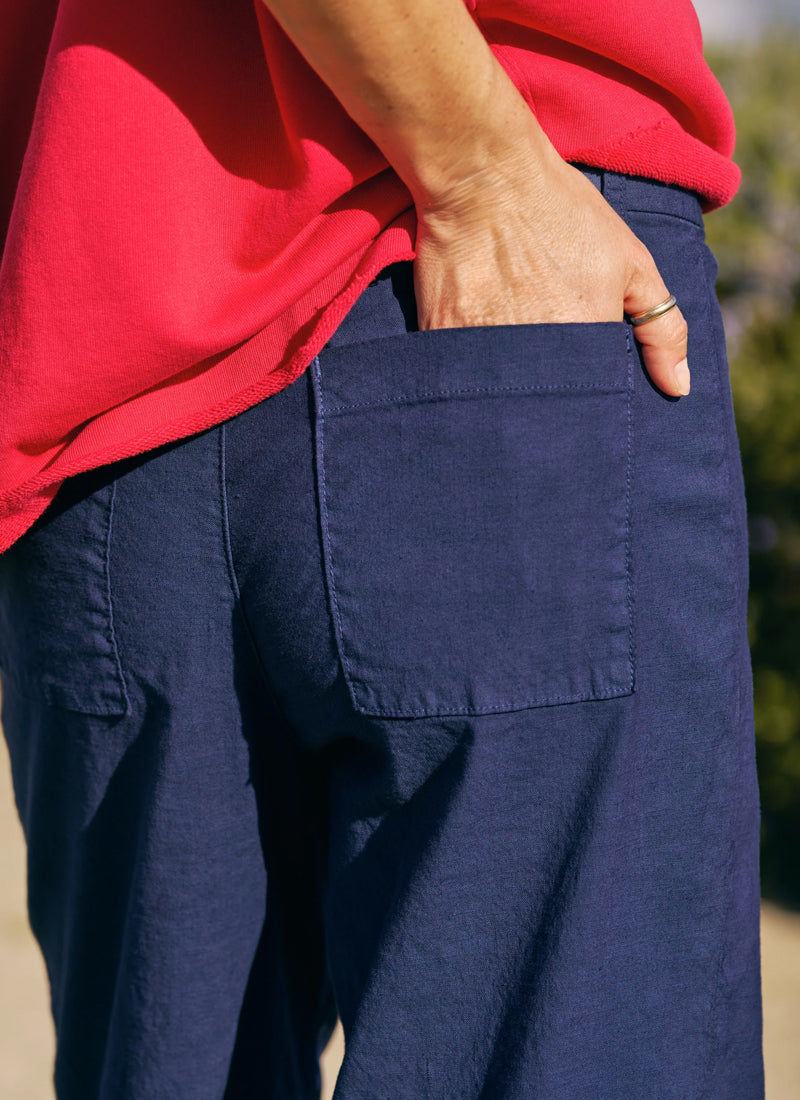 Frank & Eileen Wexford Wide-Leg Linen Pant