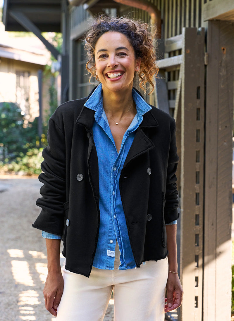 Mini Belfast Crop Peacoat