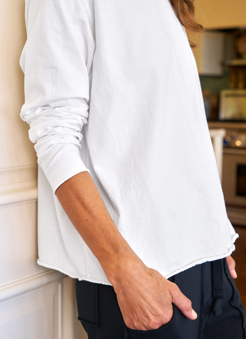Quinn Long Sleeve Crewneck Tee by Frank & Eileen at Andrews