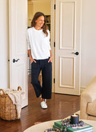Quinn Long Sleeve Crewneck Tee by Frank & Eileen at Andrews