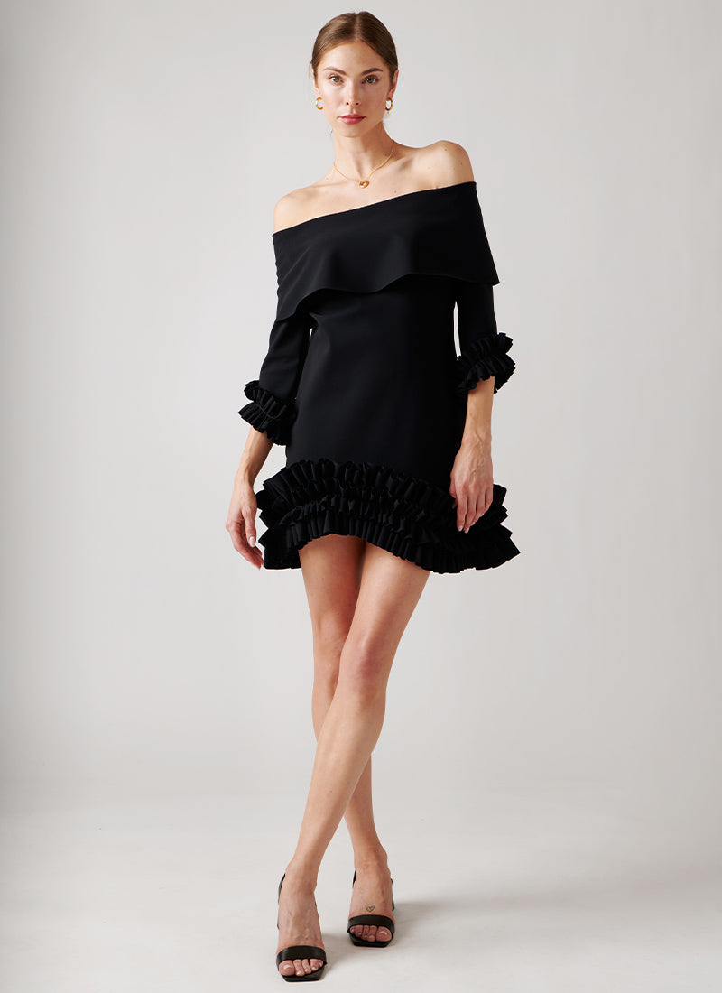 Greta Constantine Orothy Off-the-Shoulder Mini Dress