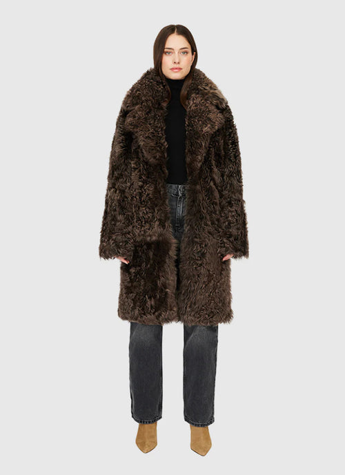Joy Curly Toscana Reversible Coat by Hiso at Andrews