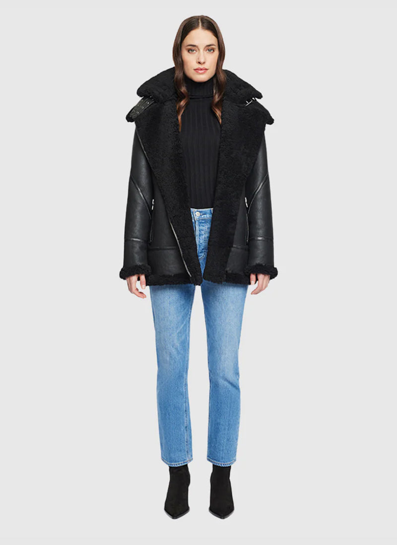 Martina Silky Nappa Long Coat by Hiso at Andrews