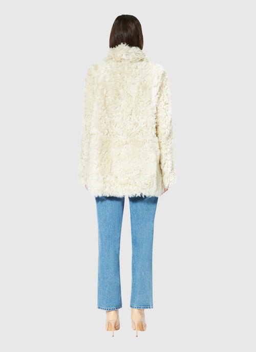  Milkyway Nappa Curly Reversible Jacket by Hiso at Andrews 