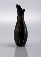 Haute Curature Lillemor Mannerheim for Gefle Keramik, Dixie, Mangania Series Sculptural Flask Vase, 1957