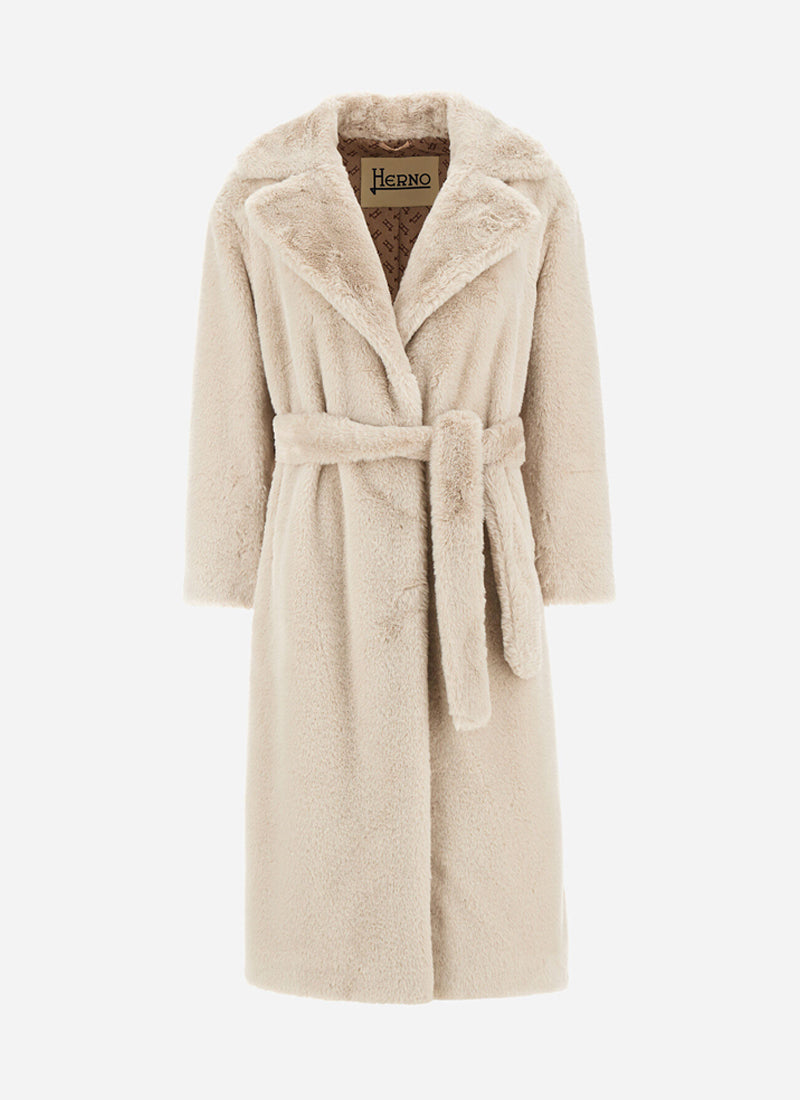  Alternative Mink Knee Length Fur Coat by Herno at Andrews 