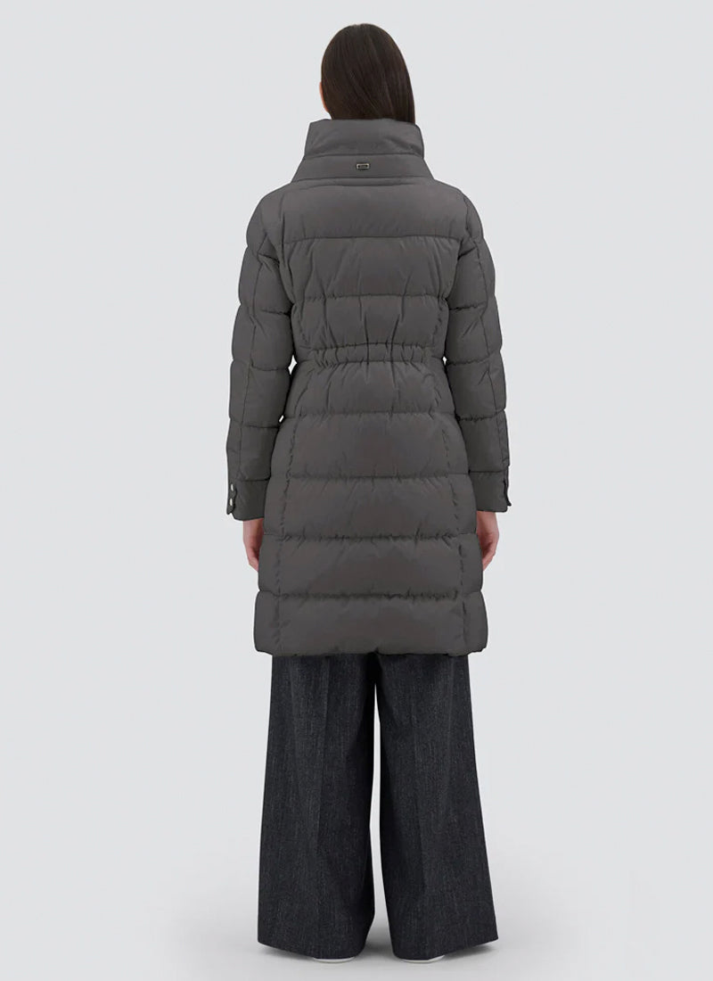 Herno Satin Long Hourglass Puffer