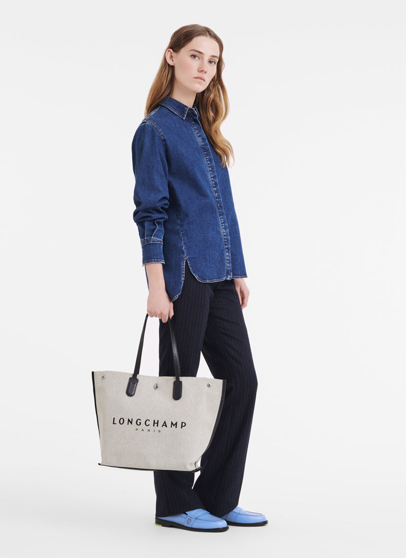 Longchamp Essential Sac L Canvas Bag