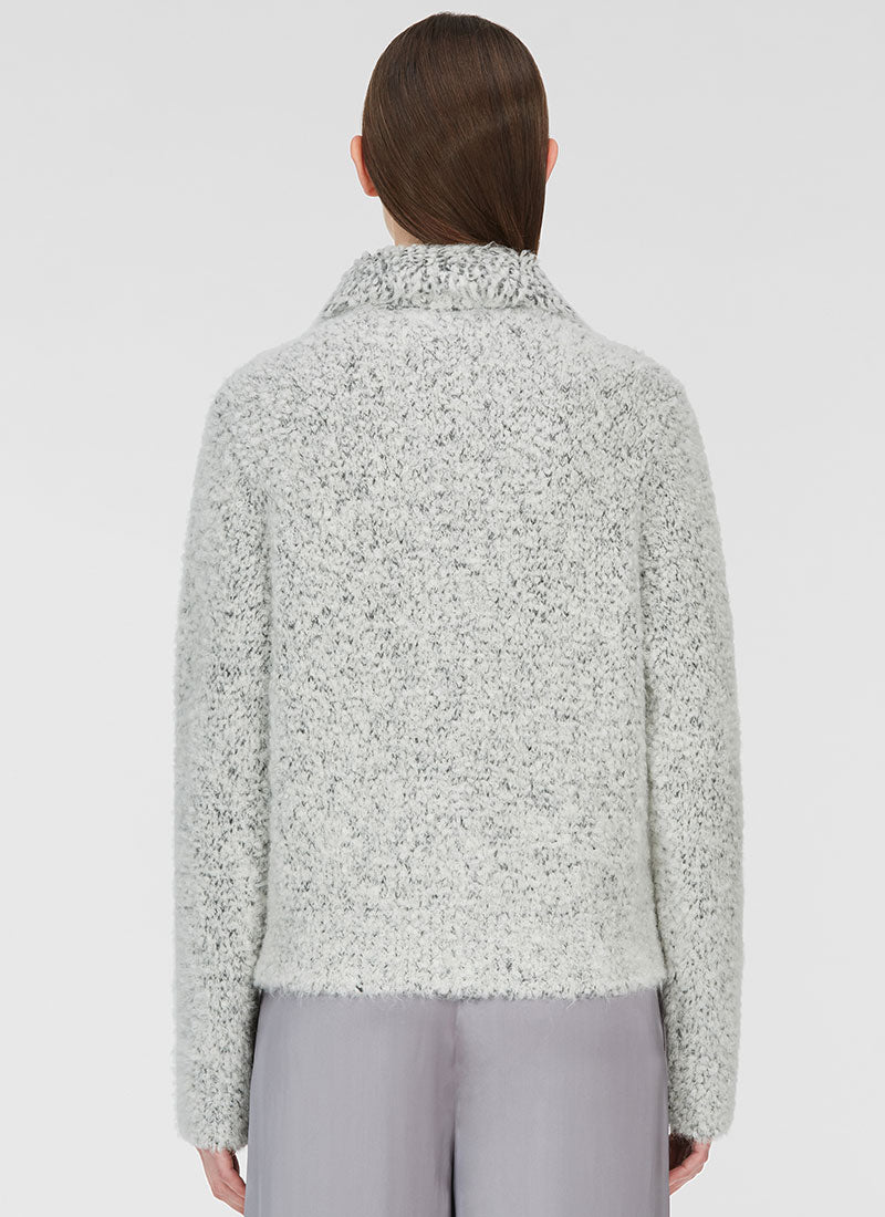 Fabiana Filippi Bouclé Zipped Bomber Jacket