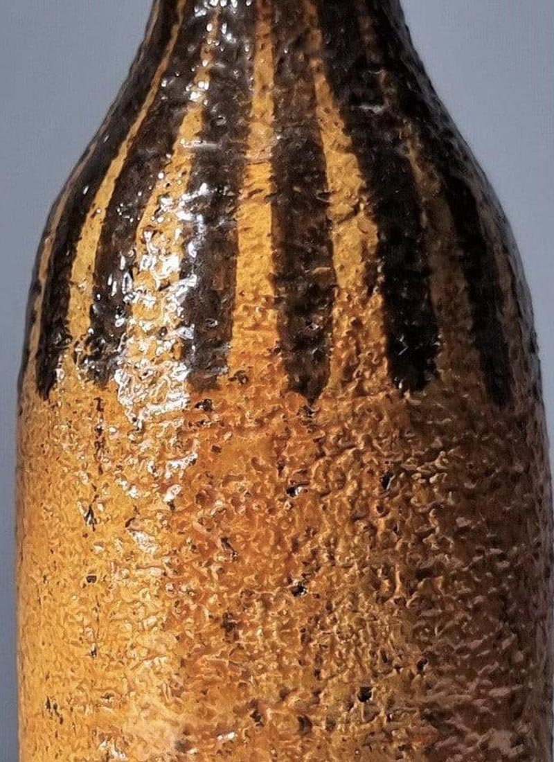 Haute Curature Mari Simmulson 1960 Eritrea Series Burnt Sugar and Caramel Palette Bottle Vase