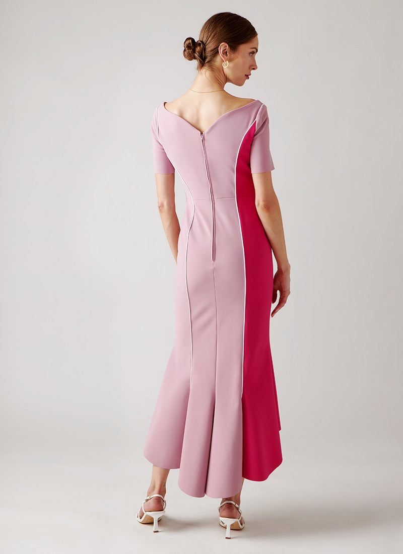 Greta Constantine Padine Short-Sleeve Colourblock Dress