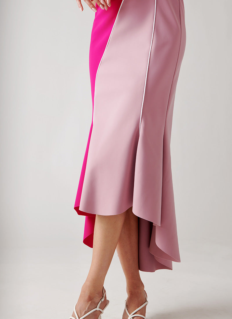 Greta Constantine Padine Short-Sleeve Colourblock Dress