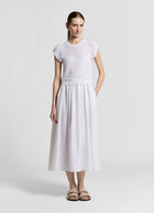 Peserico Bi Material Cotton Sequin Dress