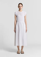 Peserico Bi Material Cotton Sequin Dress