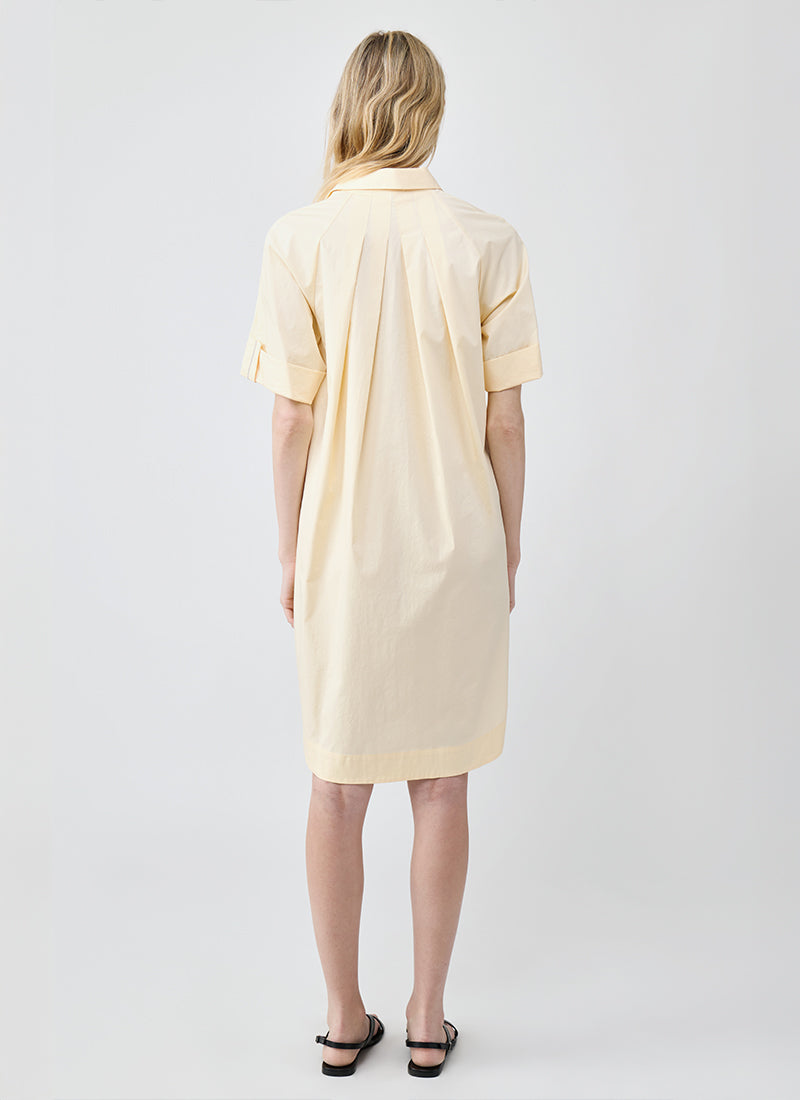 Straight Cotton Satin Dress