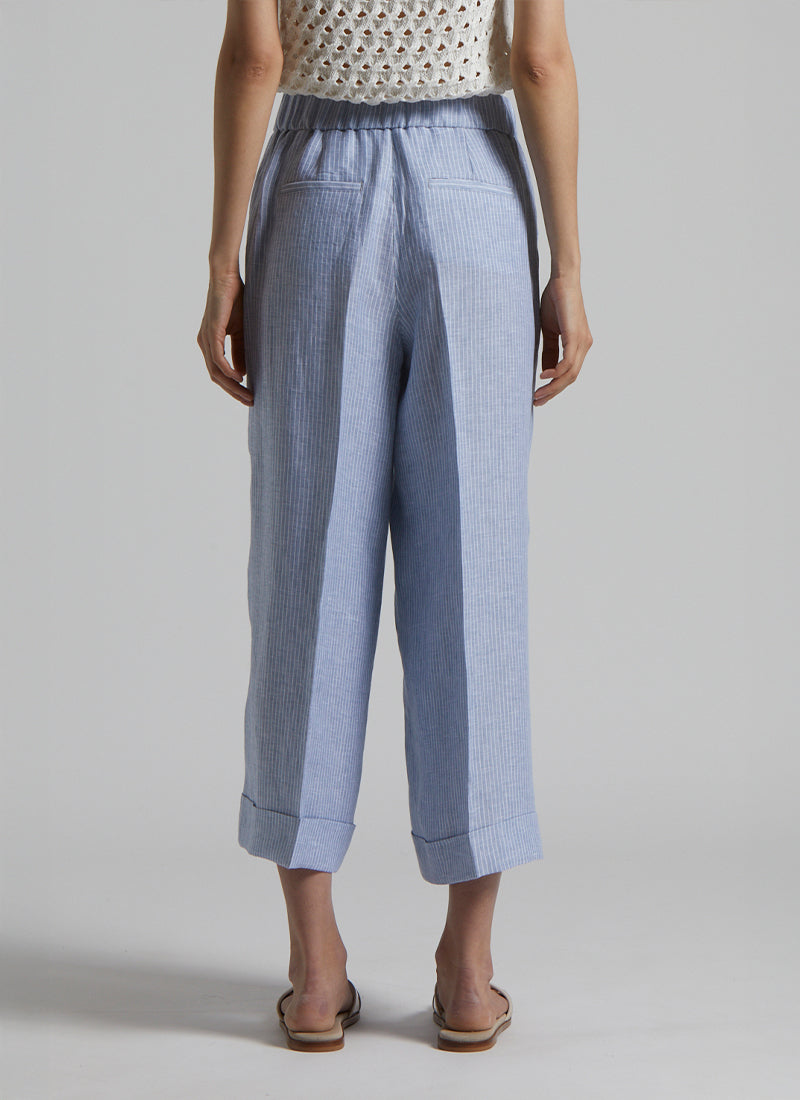 Linen Striped Trousers