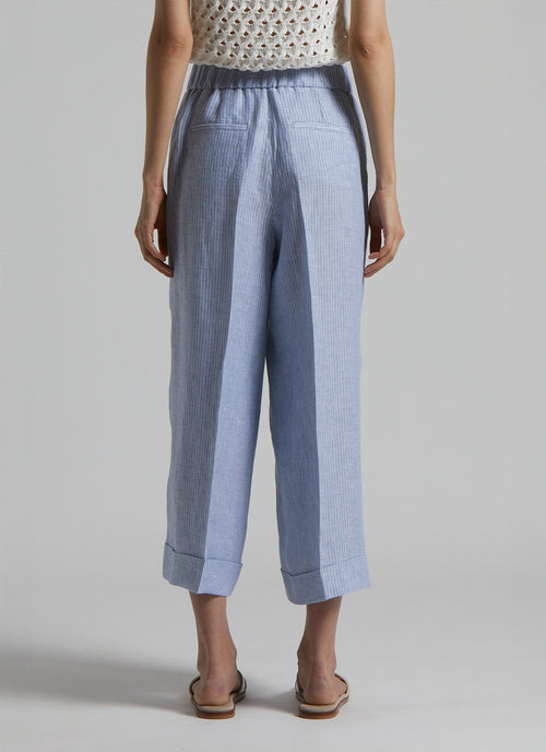 Linen Striped Trousers