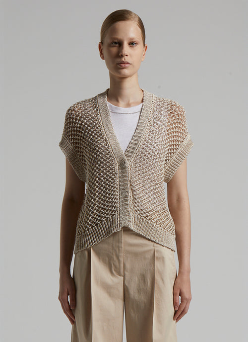 Peserico Open Knit Sweater Vest