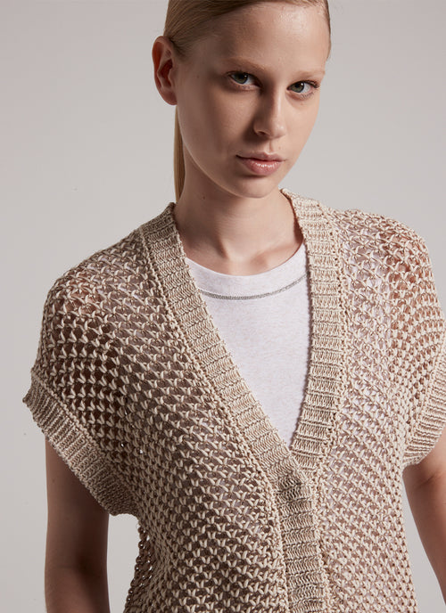 Peserico Open Knit Sweater Vest