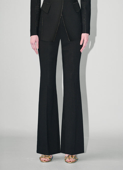 RVN Bootleg Crepe Knit Pants