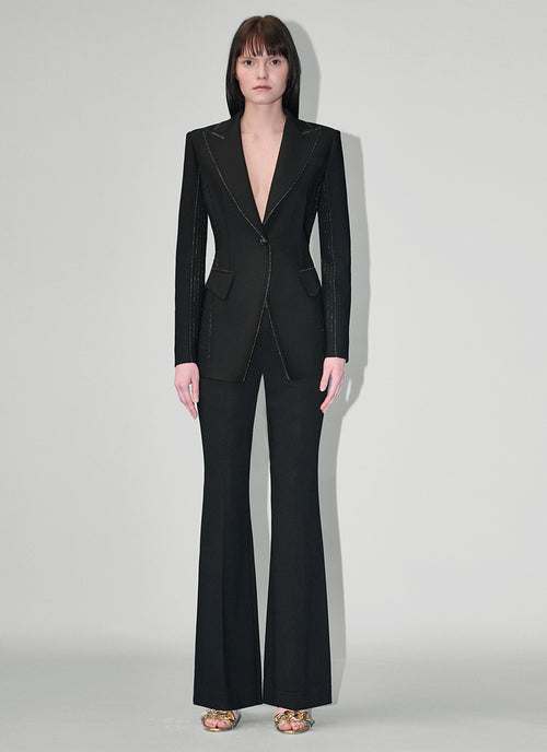 RVN Bootleg Crepe Knit Pants